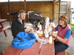 Alex and Jen gettin' spicy