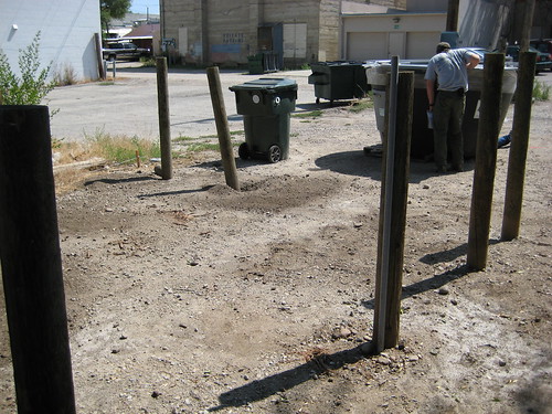 The future site of the composter.