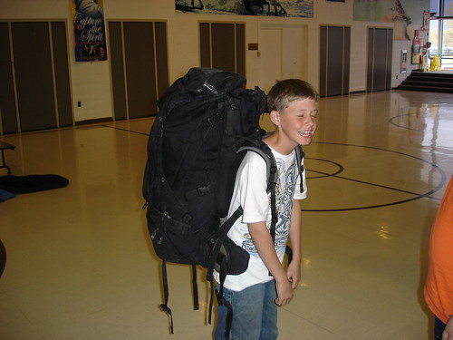 Reb looks a little loaded down