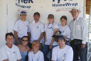 Front Row (L-R): Erin Shirely (Ex. Director of Fremont County Habitat for Humanity), Kelly, Pearson, Bam-Bam Bannon; Second Row (L-R): Jen, Scott, Rachel, Christi, and Pastor Don (who is amazing)