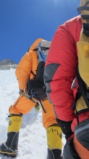 On the way to Camp III