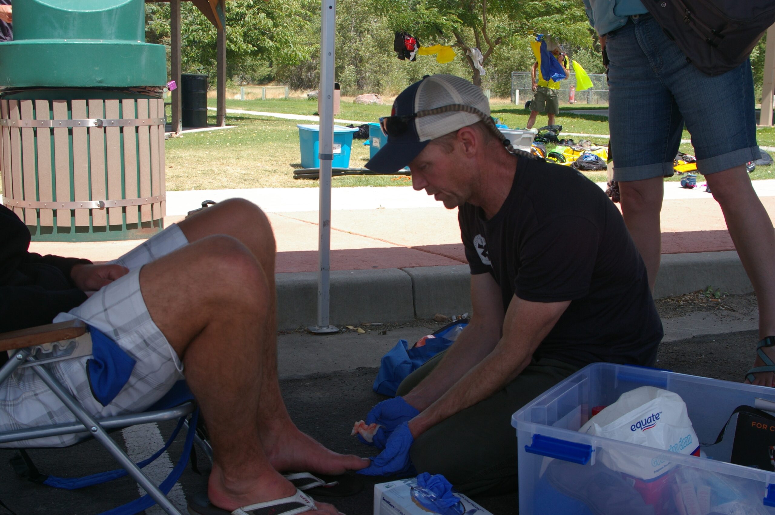 WMI Treats Blisters during Cowboy Tough Adventure Race.