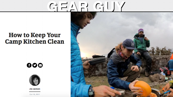 NOLS Camp Kitchen Setup in Action, Outside Magazine