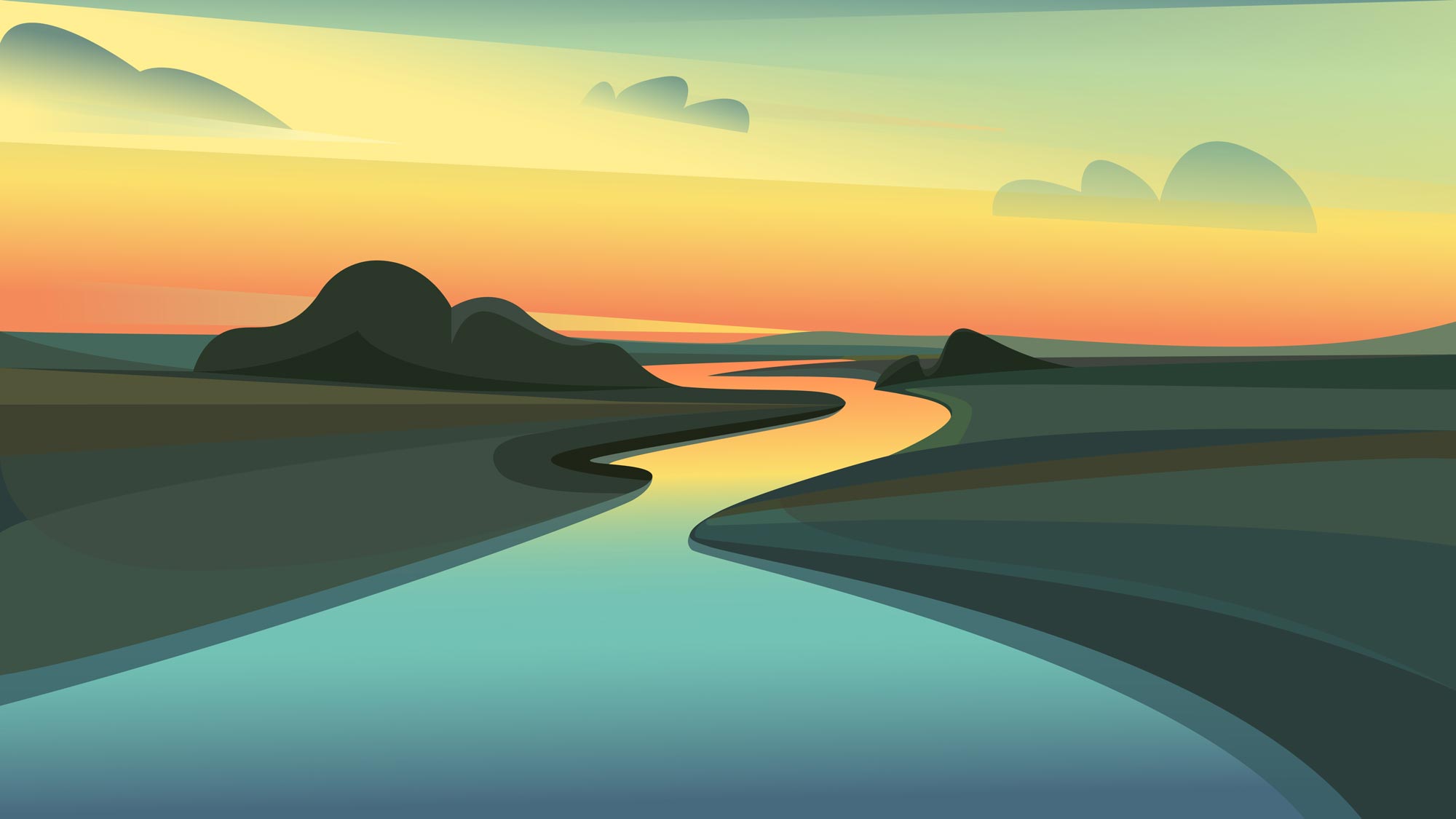 Placeholder Image River Landscape