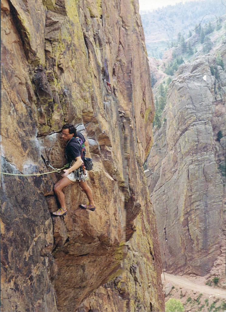 Peter Metcalf climbs Rosey Clruxifiction