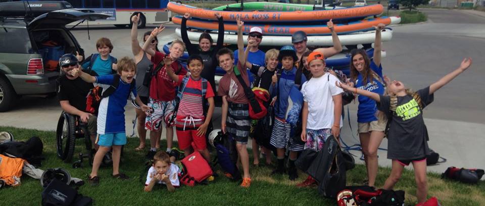 Eric Thompson Teaching Children Whitewater Rafting