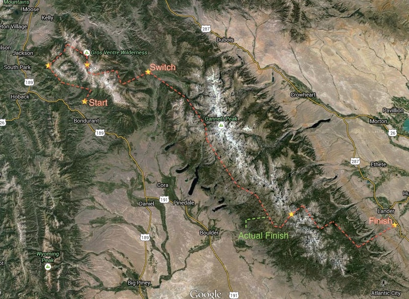 The Planned and Actual Routes