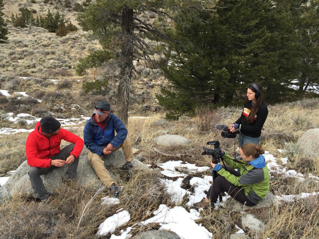 Filming in Sinks Canyon