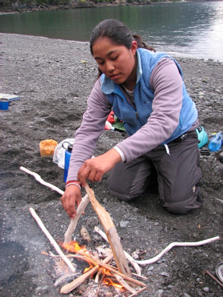 Carefully Building a Fire