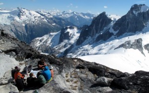 Owen and his group kicked off their semester in the Pacific Northwest with a technical mountaineering section, beginnig in the Pasayten Wilderness. — Ben Lester (NOLS) photo