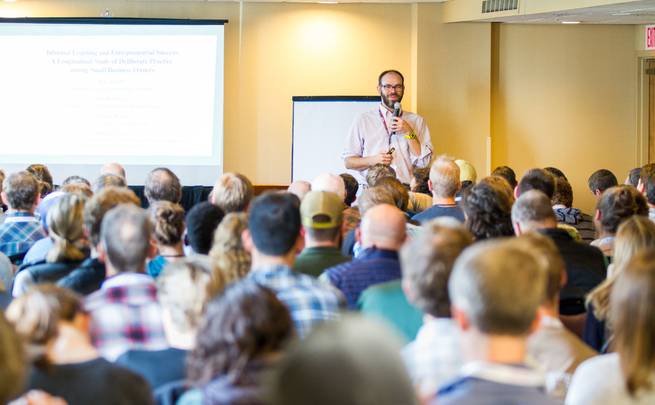 Presenter, Jose Gonzalez, addressing the audience at the WRMC.