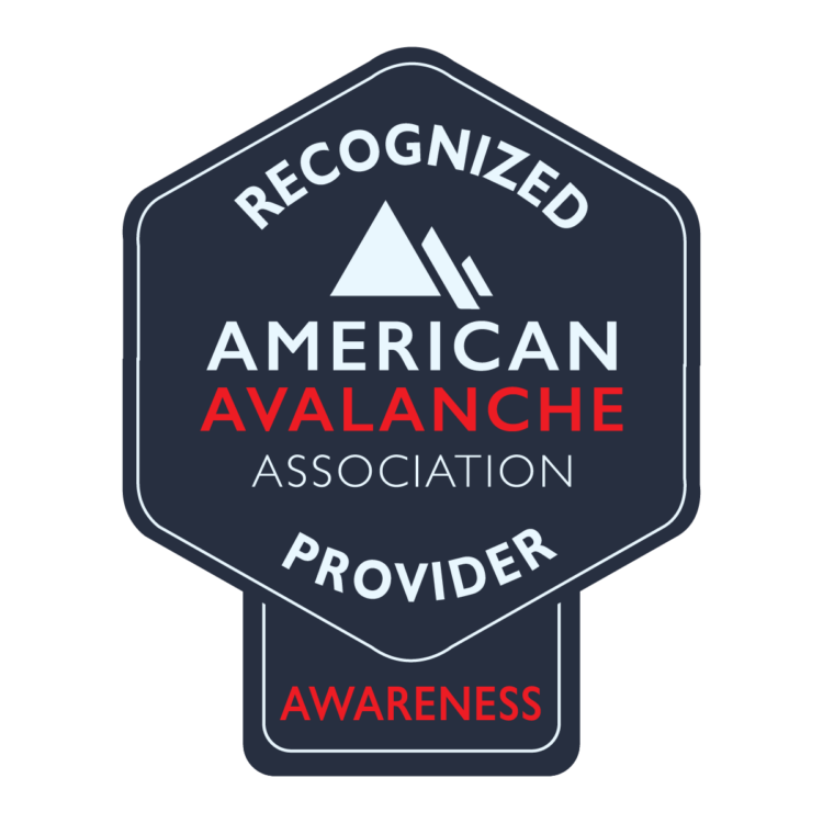 Recognized American Avalanche Association Provider: Awareness cert